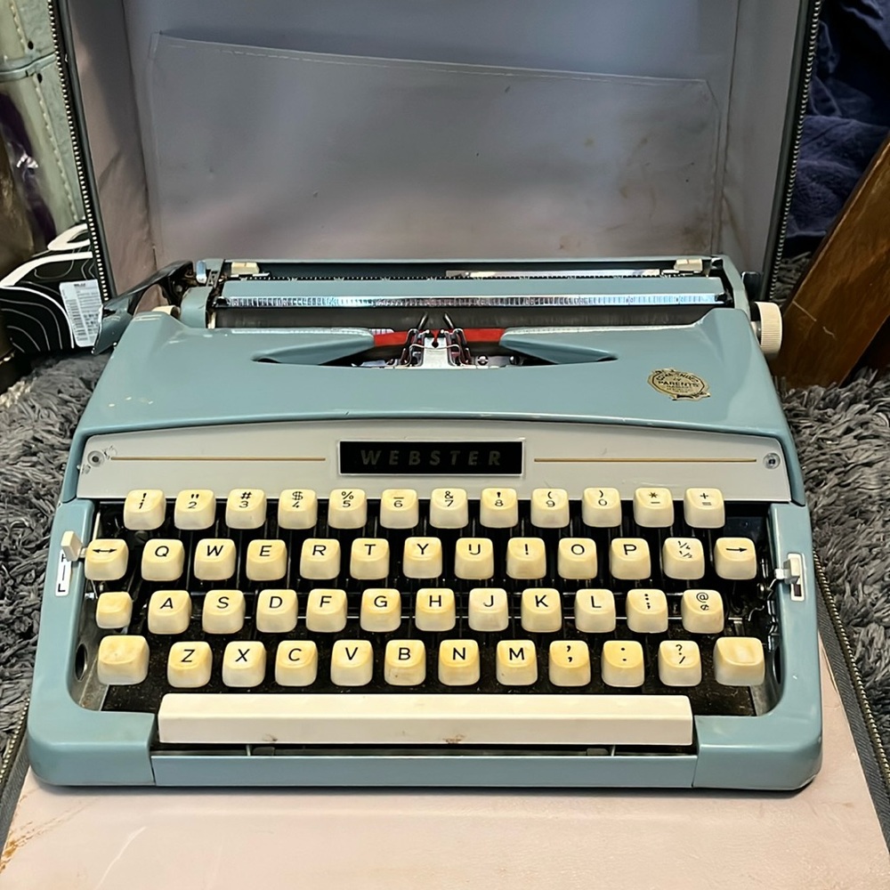 1960’s Brother Webster manual typewriter in case